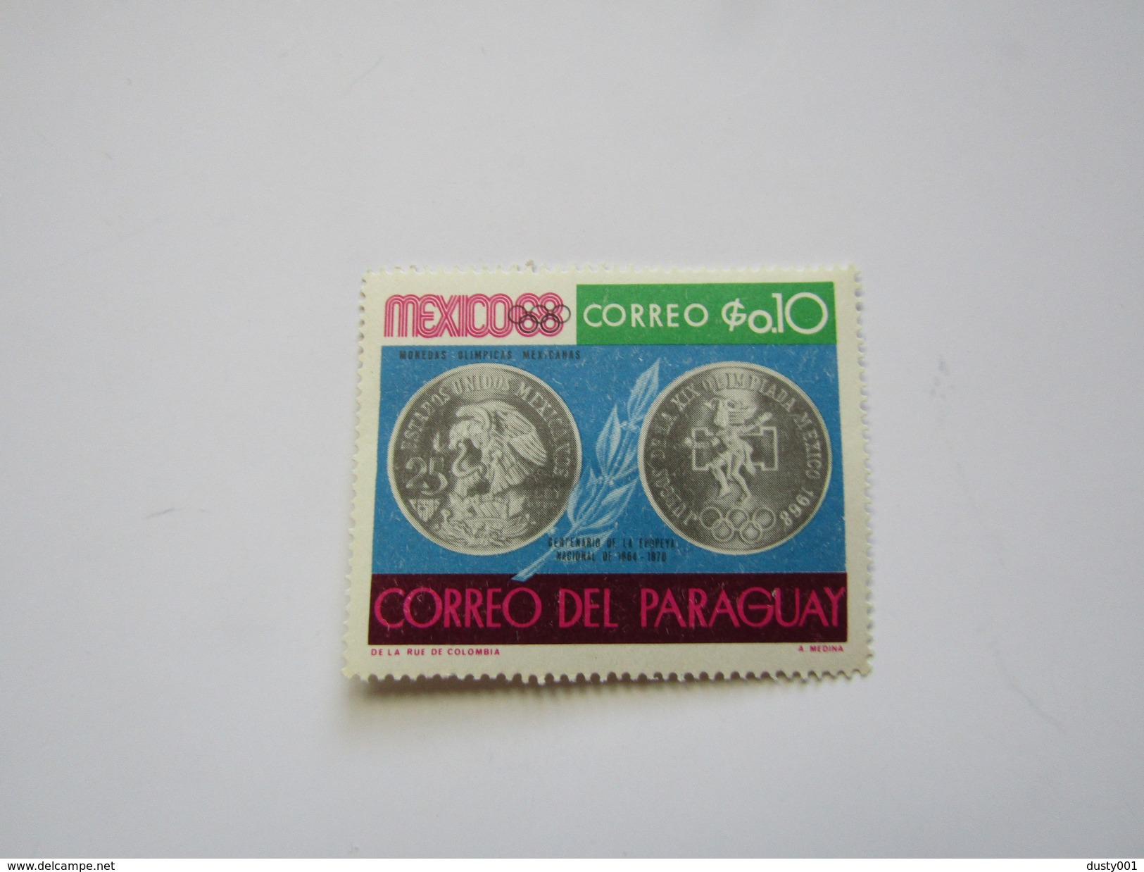 JO202    Paraguay   Monnaie Olympique  MH - Sommer 1968: Mexico