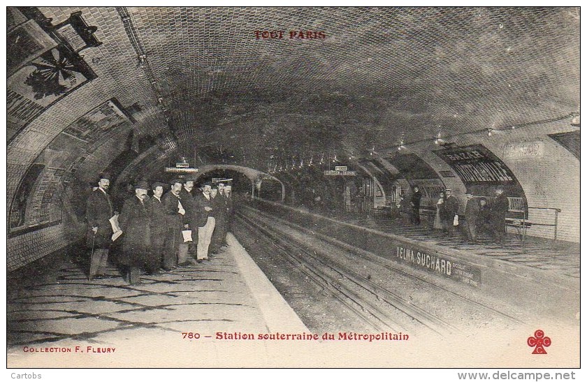 75 TOUT PARIS Station Souterraine Du Métropolitain - Metro, Estaciones