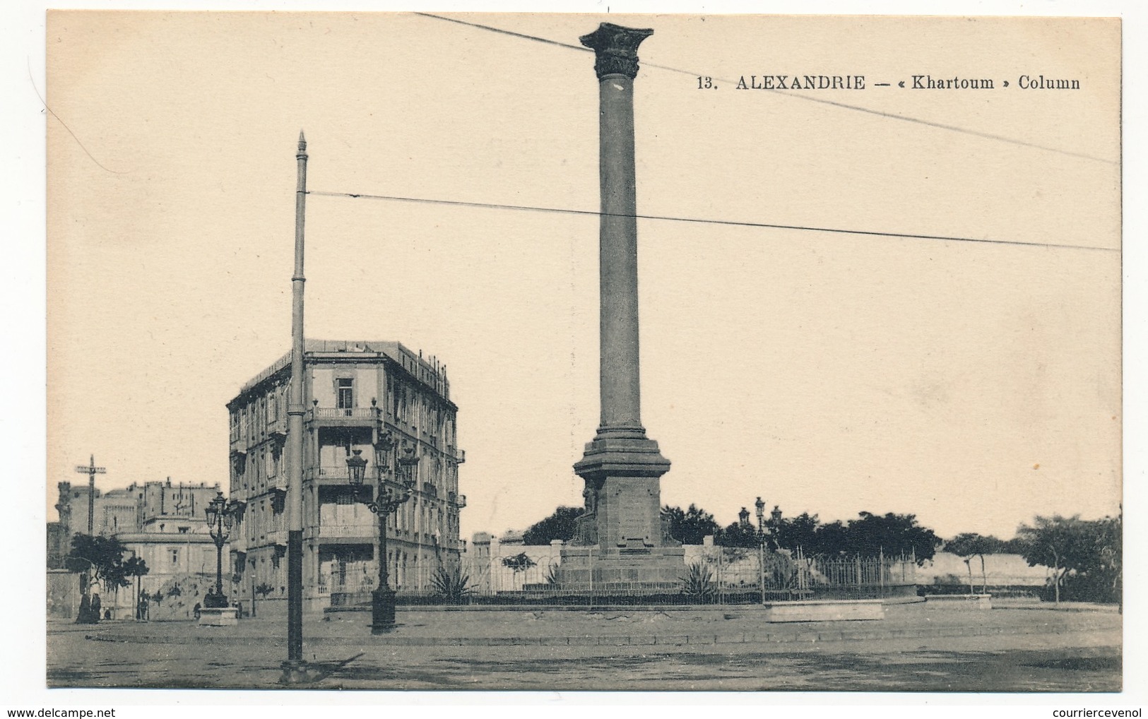 CPA - ALEXANDRIE (Egypte) - "Khartoum" Column - Alexandria