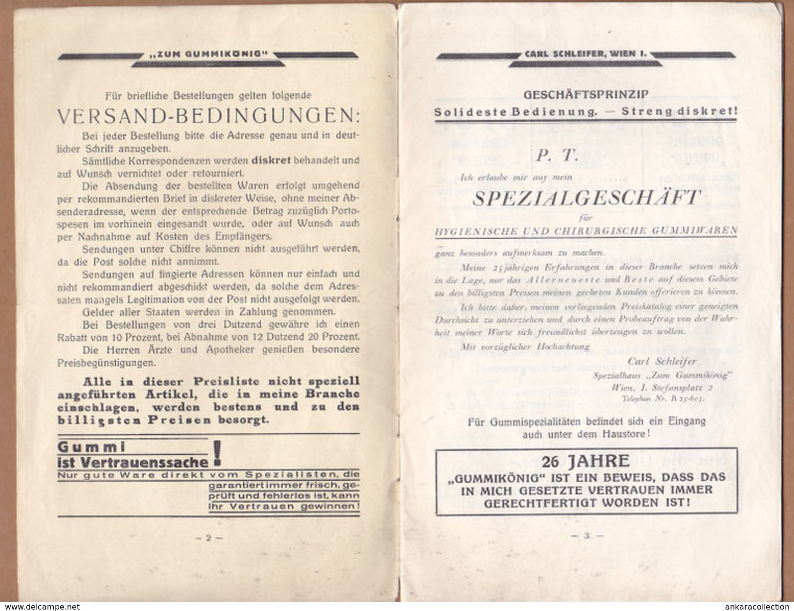 AC - PREISLISTE HYGIENISCHE GUMMI SPEZIALITATEN 1931 BOOKLET - Österreich