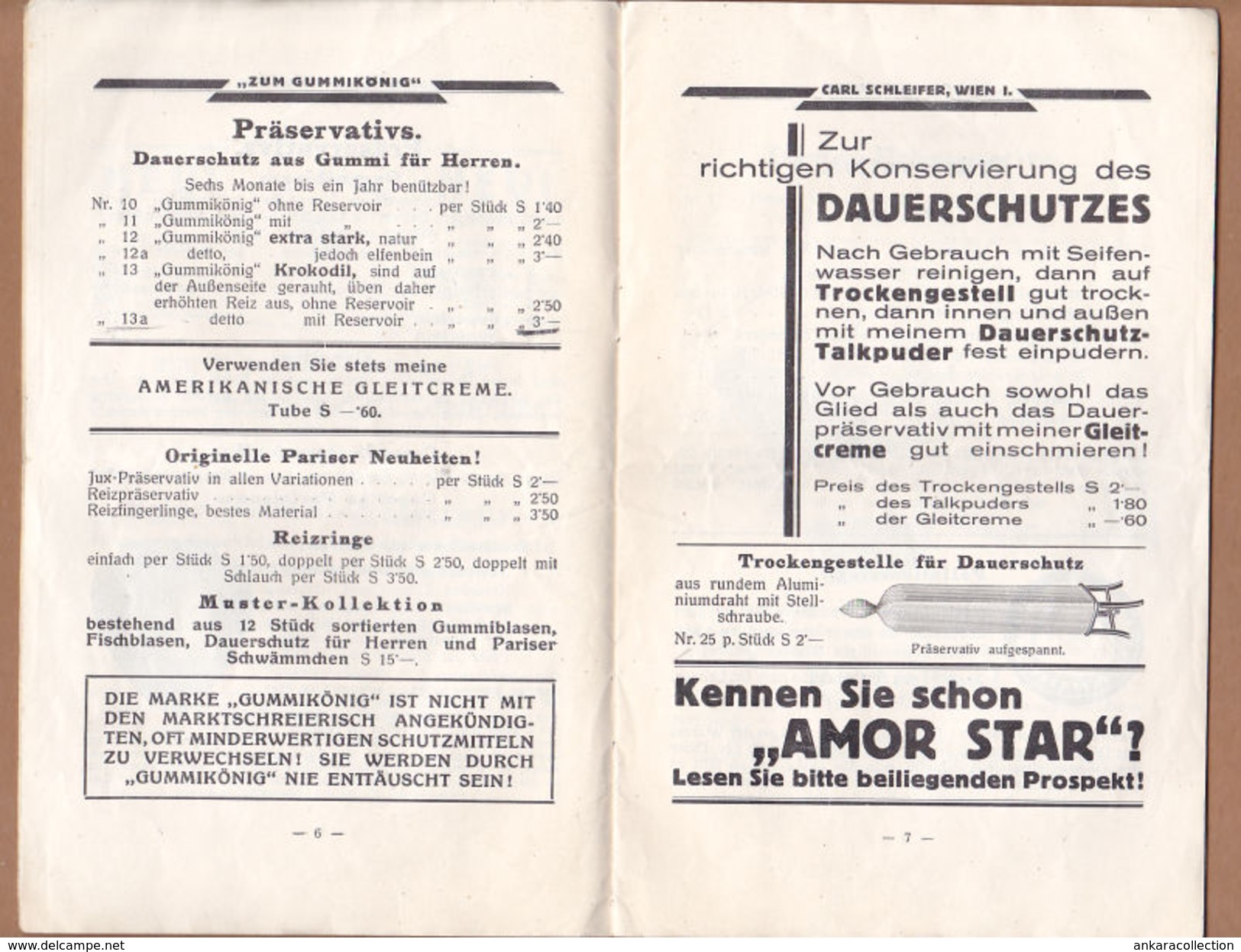 AC - PREISLISTE HYGIENISCHE GUMMI SPEZIALITATEN 1931 BOOKLET - Autriche