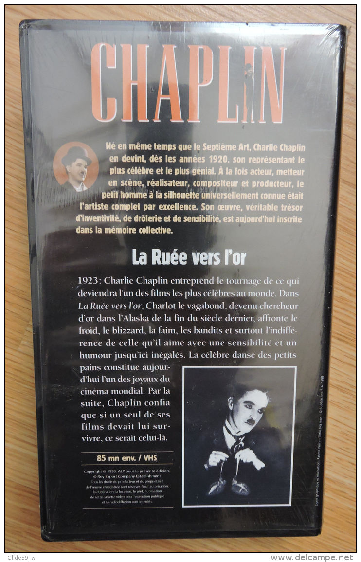 Chaplin Eternel - K7 Vidéo N° 2 - La Ruée Vers L'or - Collection Marshall Cavendish 1998 - Collections, Lots & Séries