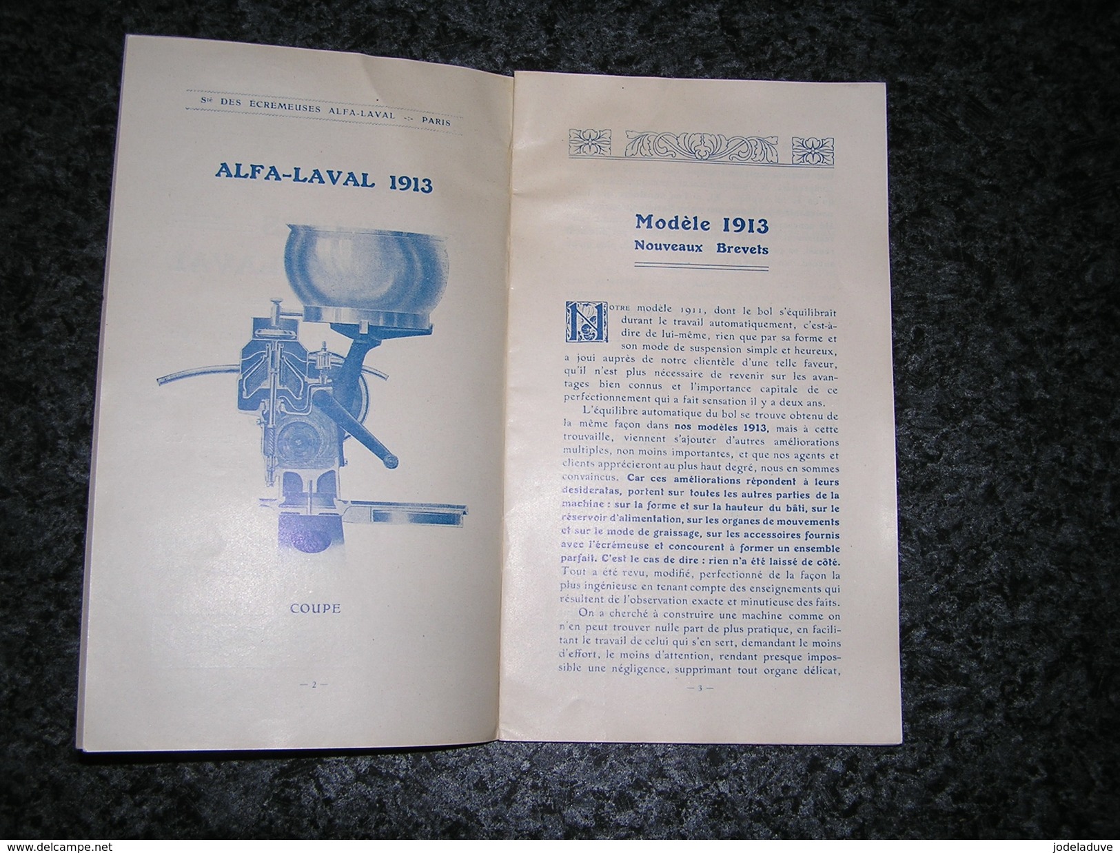 ECREMEUSES ALFA LAVAL Paris Modèle 1913 Fabrication Usine Machine Agriculteur Ferme Lait Laiterie Agriculture Publicité - Supplies And Equipment