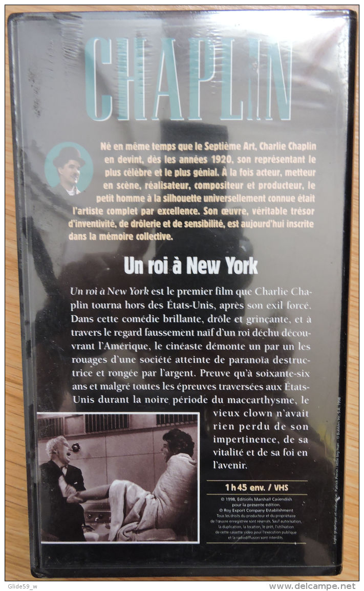 Chaplin Eternel - K7 Vidéo N° 8 - Un Roi à New York - Collection Marshall Cavendish 1998 - Verzamelingen, Voorwerpen En Reeksen