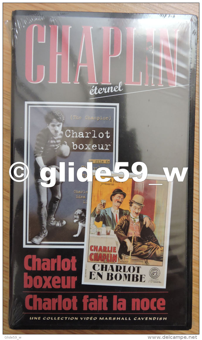 Chaplin Eternel - K7 Vidéo N° 13 - Charlot Boxeur Et Charlot Fait La Noce - Collection Marshall Cavendish 1998 - Collections, Lots & Séries