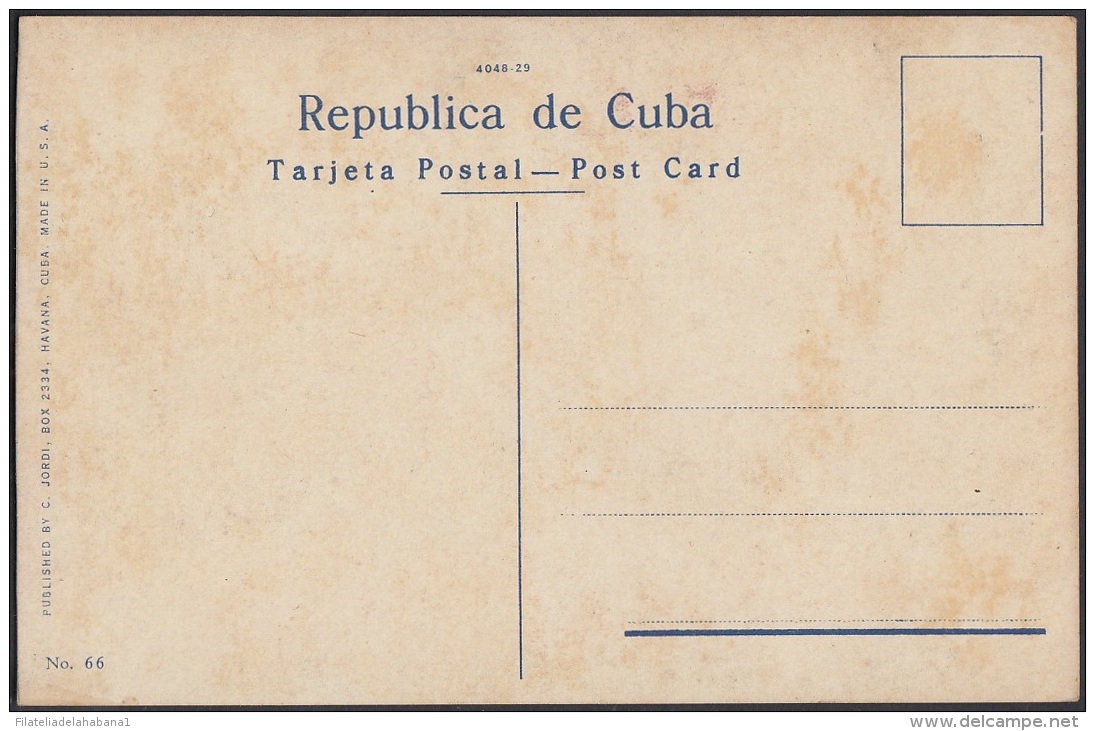 POS-346 CUBA POSTCARD HAVANA. HABANA CIRCA 1920. BARCO, SHIP,  MALECON, LA PUNTA MORRO CASTLE. - Cuba
