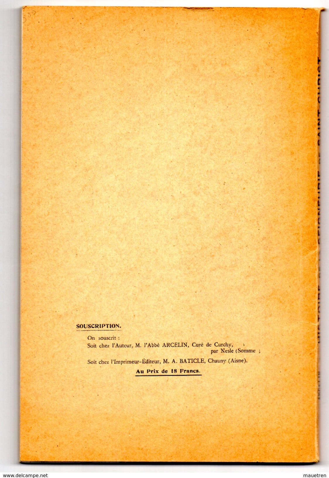 OISE .HISTOIRE DE LA SEIGNEURIE DE SAINT - CHRIST Notre Dame De Jouarre . Duché Prairie De Chaulnes 1° Partie 1933 - Picardie - Nord-Pas-de-Calais