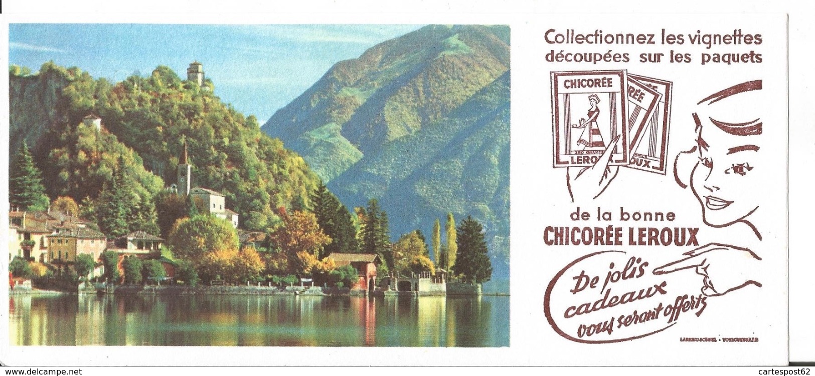 Buvard Chicorée Leroux . (Paysage) - Alimentaire