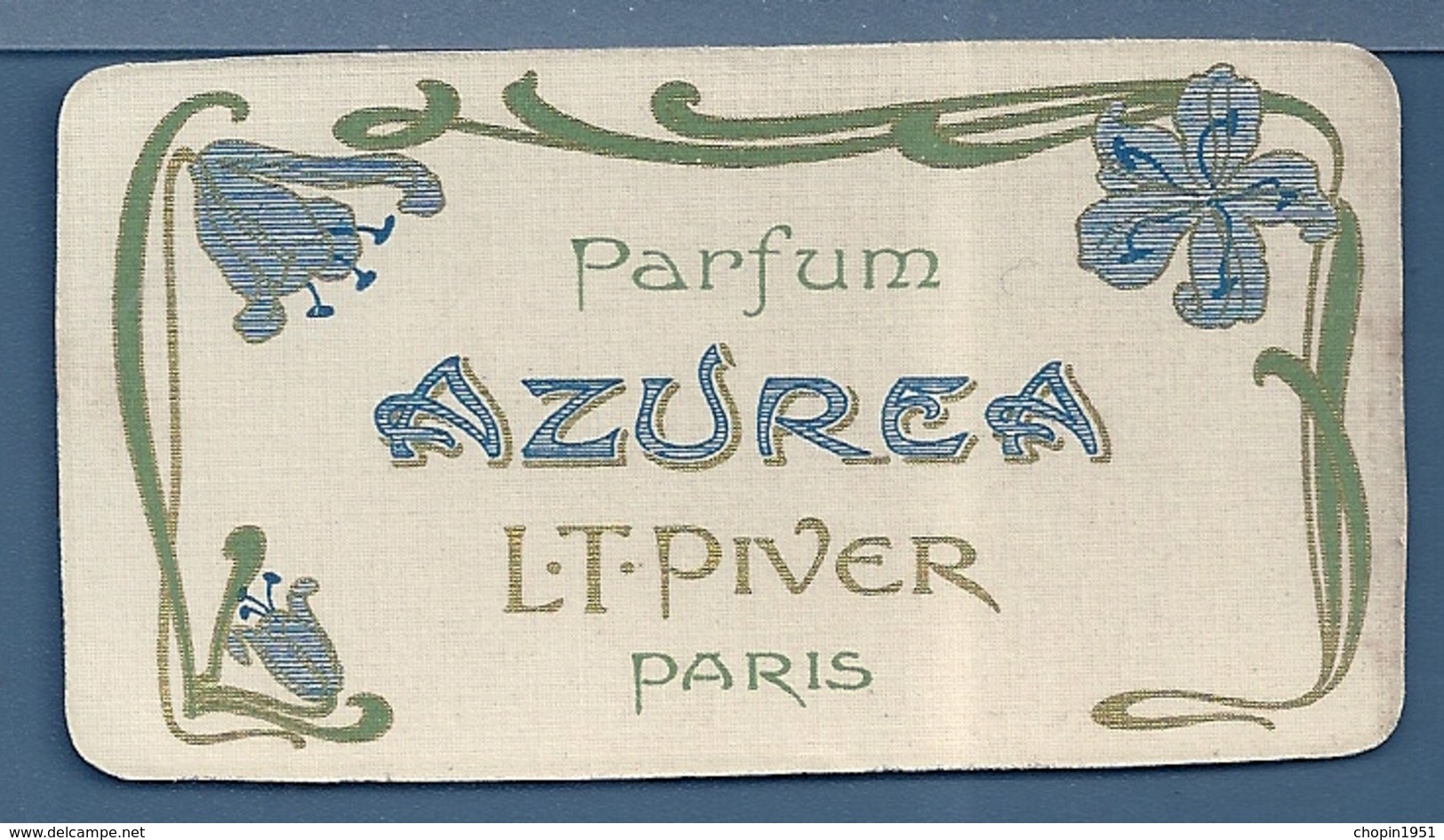 CALENDRIER 1904 - PARFUM AZUREA  L.T.PIVER PARIS - Petit Format : 1901-20