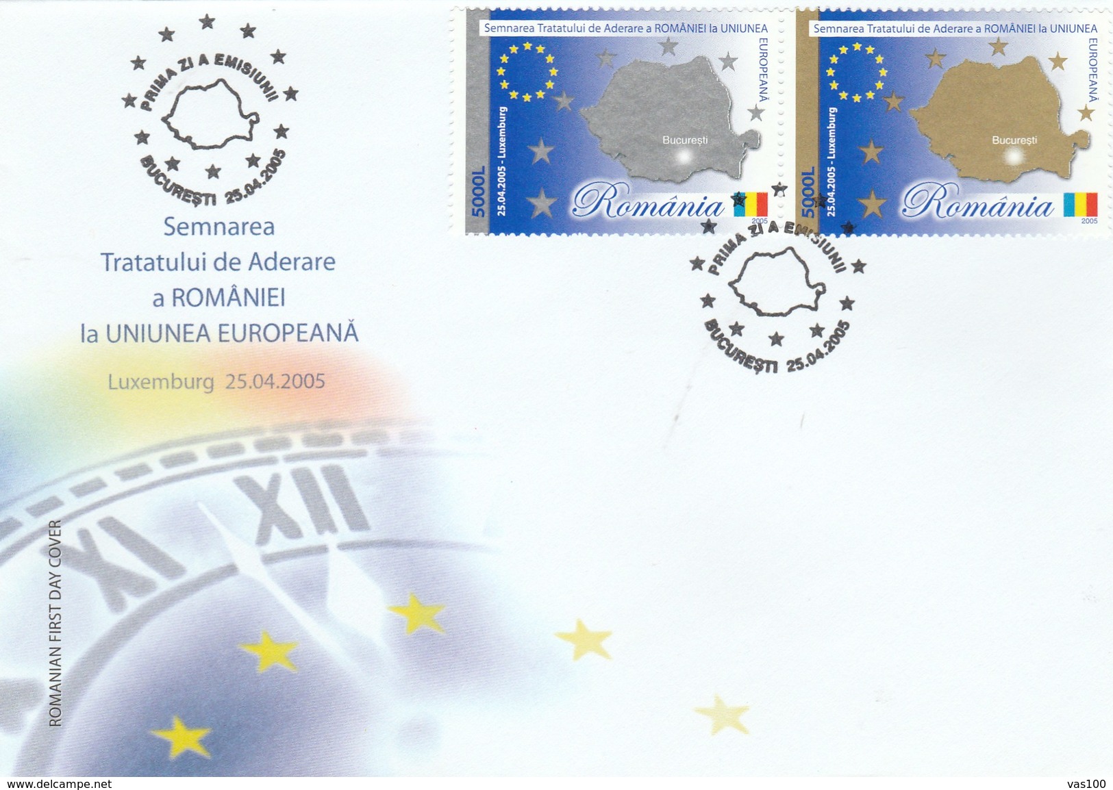 BV6787  ROMANIA IN THE EUROPEAN UNION COVER FDC 2005 ROMANIA. - FDC