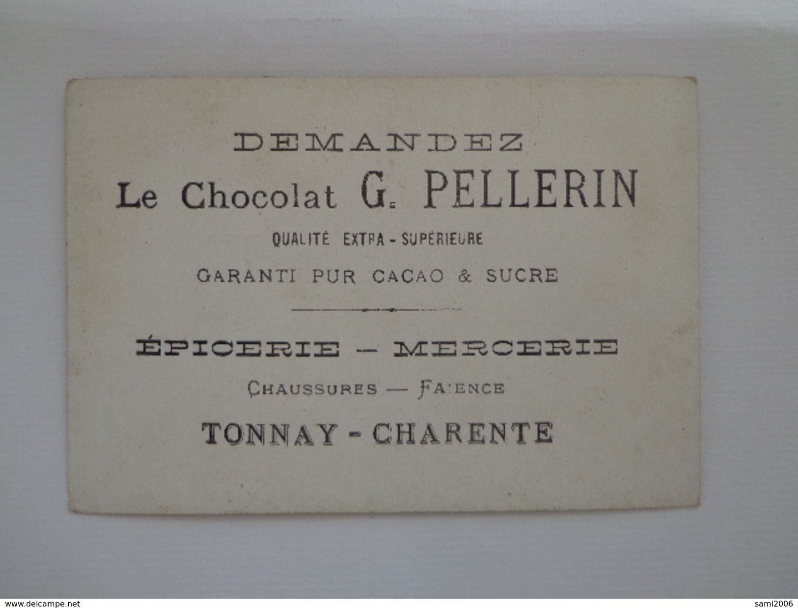 CHROMO CHOCOLAT G.PELLERIN  LETTRE S - Autres & Non Classés