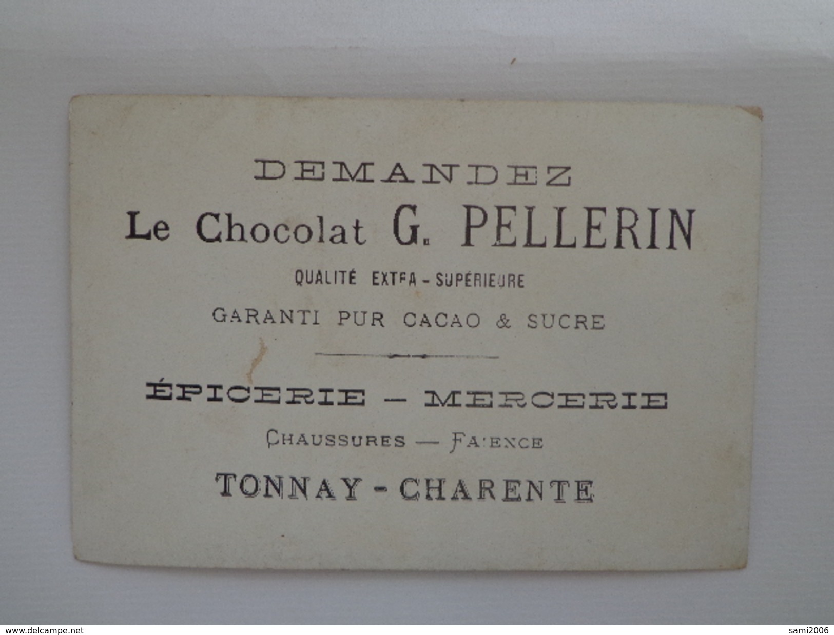 CHROMO CHOCOLAT G.PELLERIN  LETTRE R - Autres & Non Classés