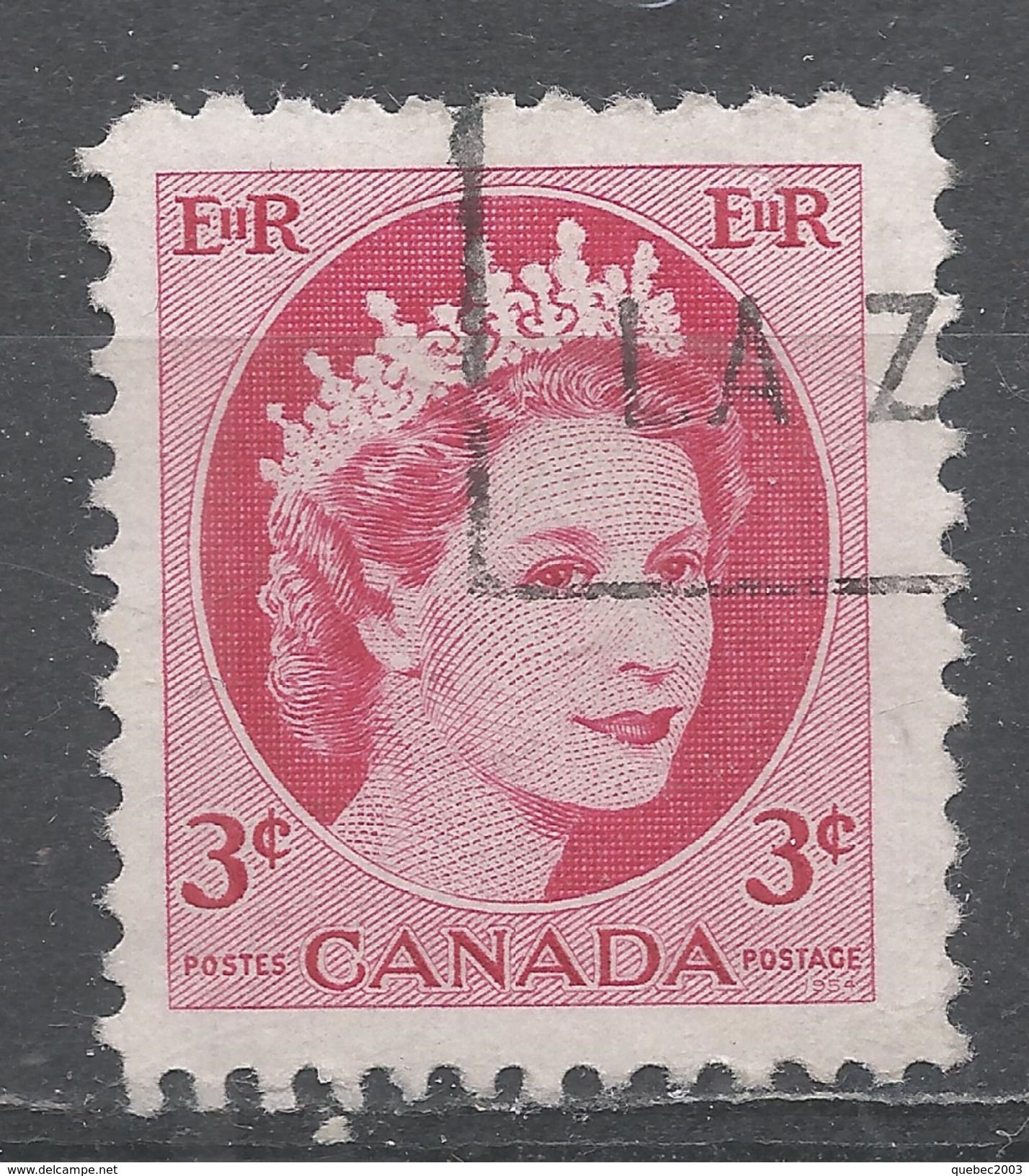 Canada 1954. Scott #339 (U) Queen Elizabeth II - Gebruikt