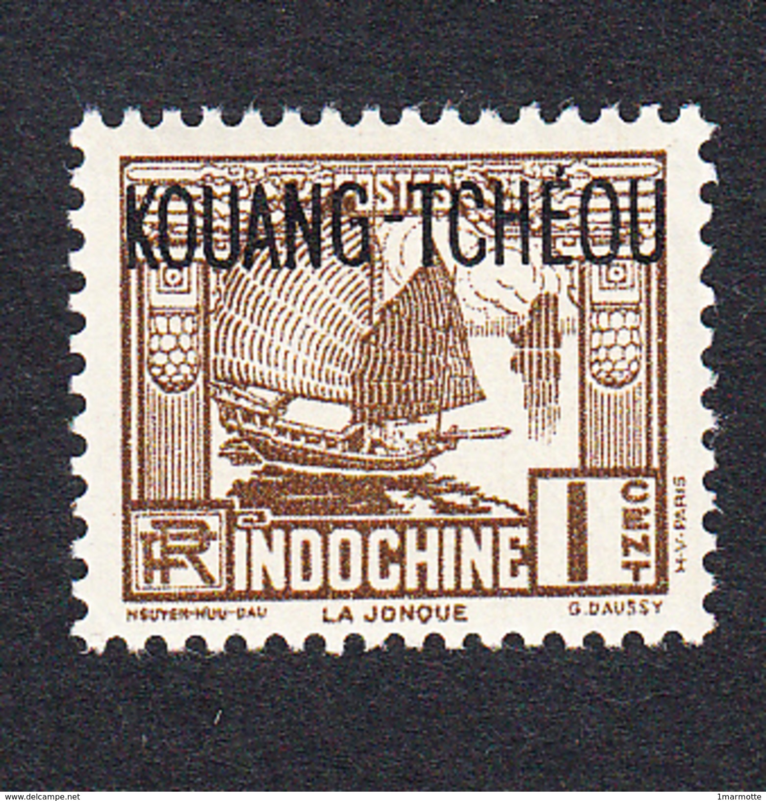 KOUANG TCHEOU - N°102 (Yvert)  - Légère Trace De Charnière - 1 C Brun - Unused Stamps