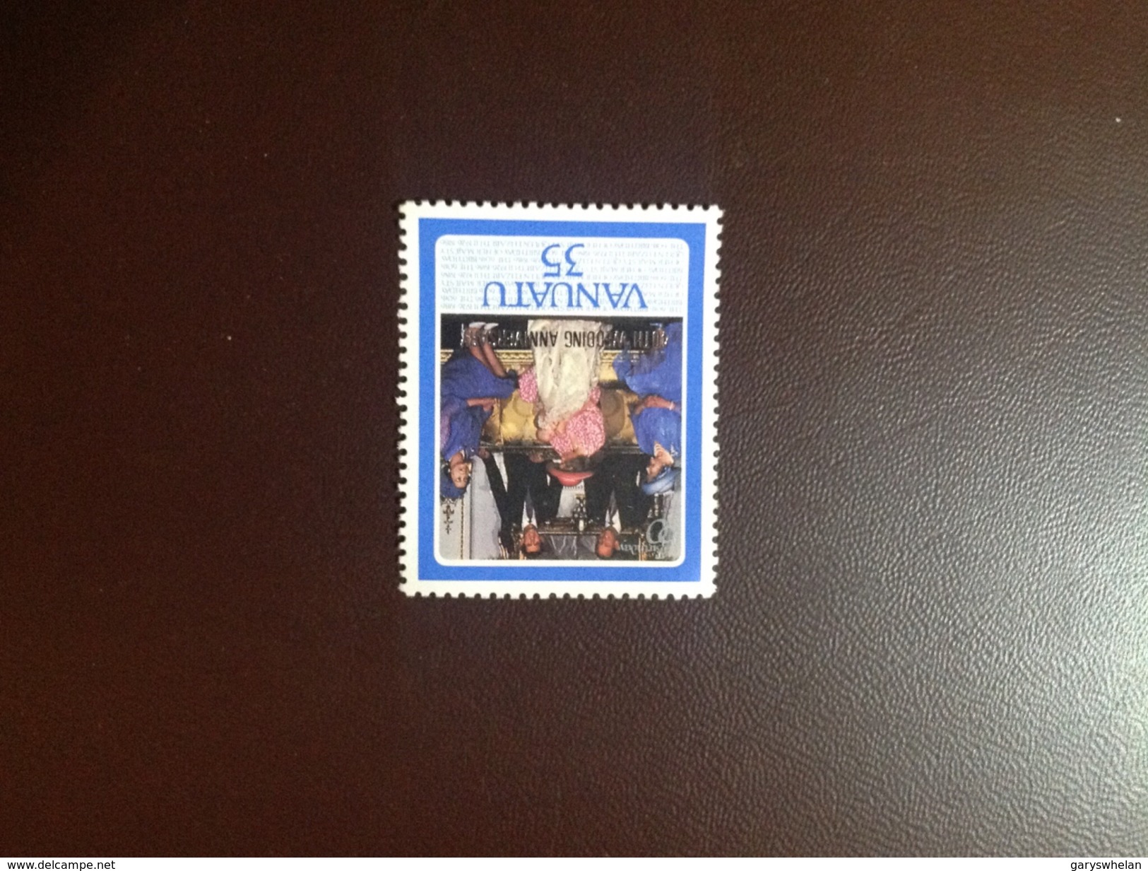 Vanuatu 1987 Royal Ruby Wedding Inverted Watermark SG488w MNH Rare! - Vanuatu (1980-...)