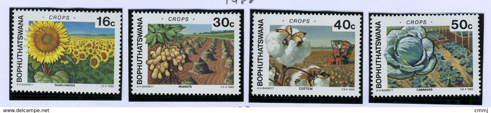 1988 - BOPHUTHATSWANA - Catg.. Mi. 206/209 -  NH - (I-SRA3207.14) - Bophuthatswana