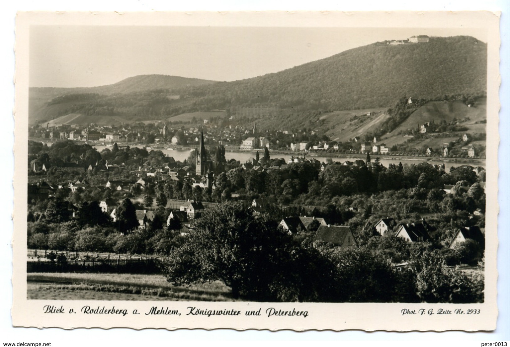 Blick V. Rodderberg Auf Mehlem, Königswinter Und Petersberg - Koenigswinter