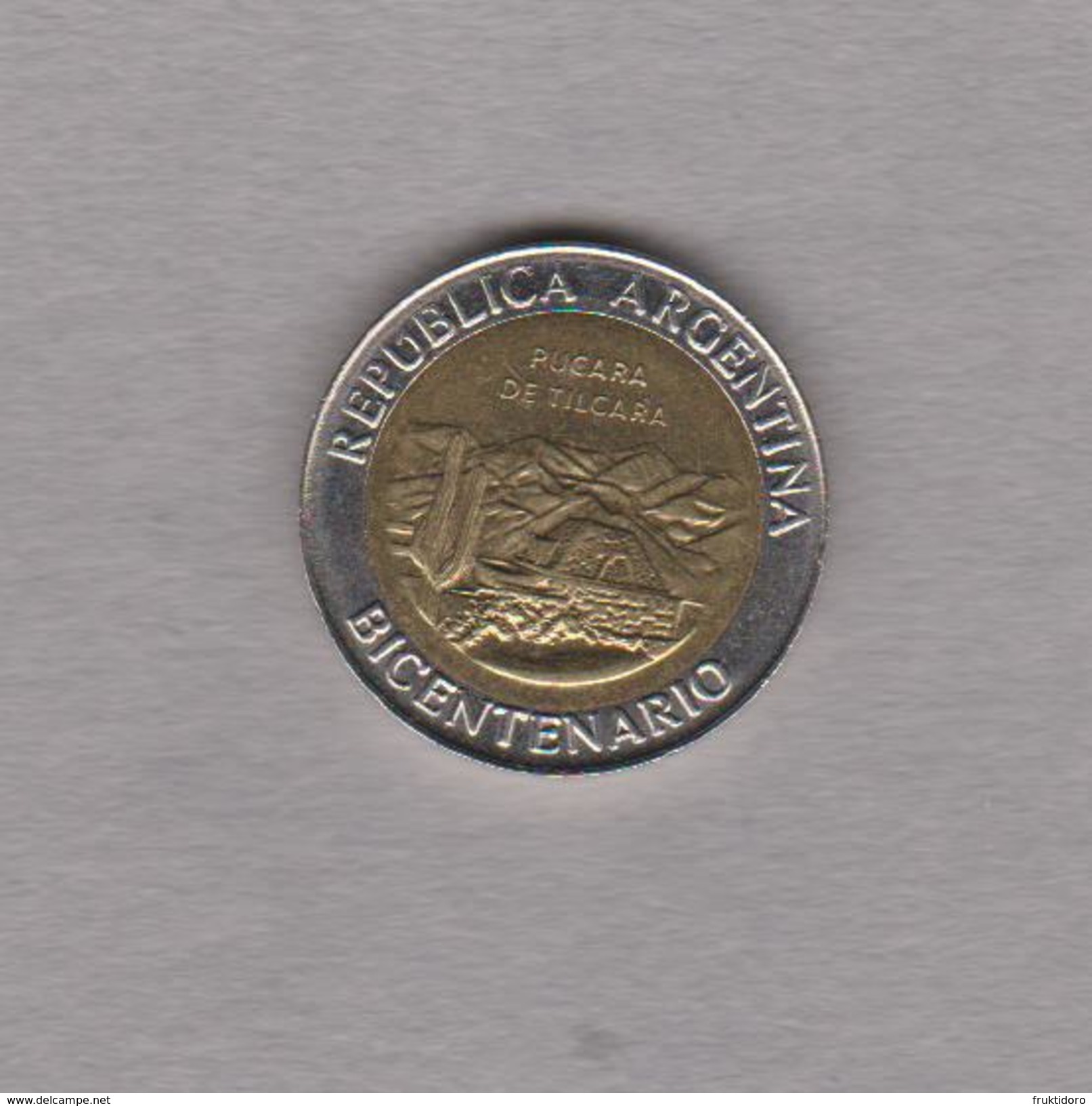 Coin Argentina 2010 1 Peso - Commemorative Coin - Bicentenary - Pucara De Tilcara - Argentinië