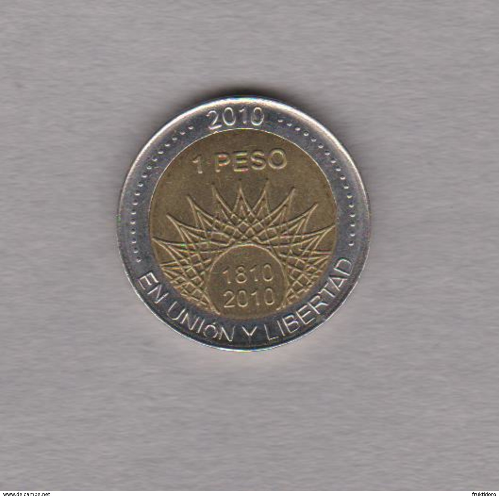 Coin Argentina 2010 1 Peso - Commemorative Coin - Bicentenary - Pucara De Tilcara - Argentina