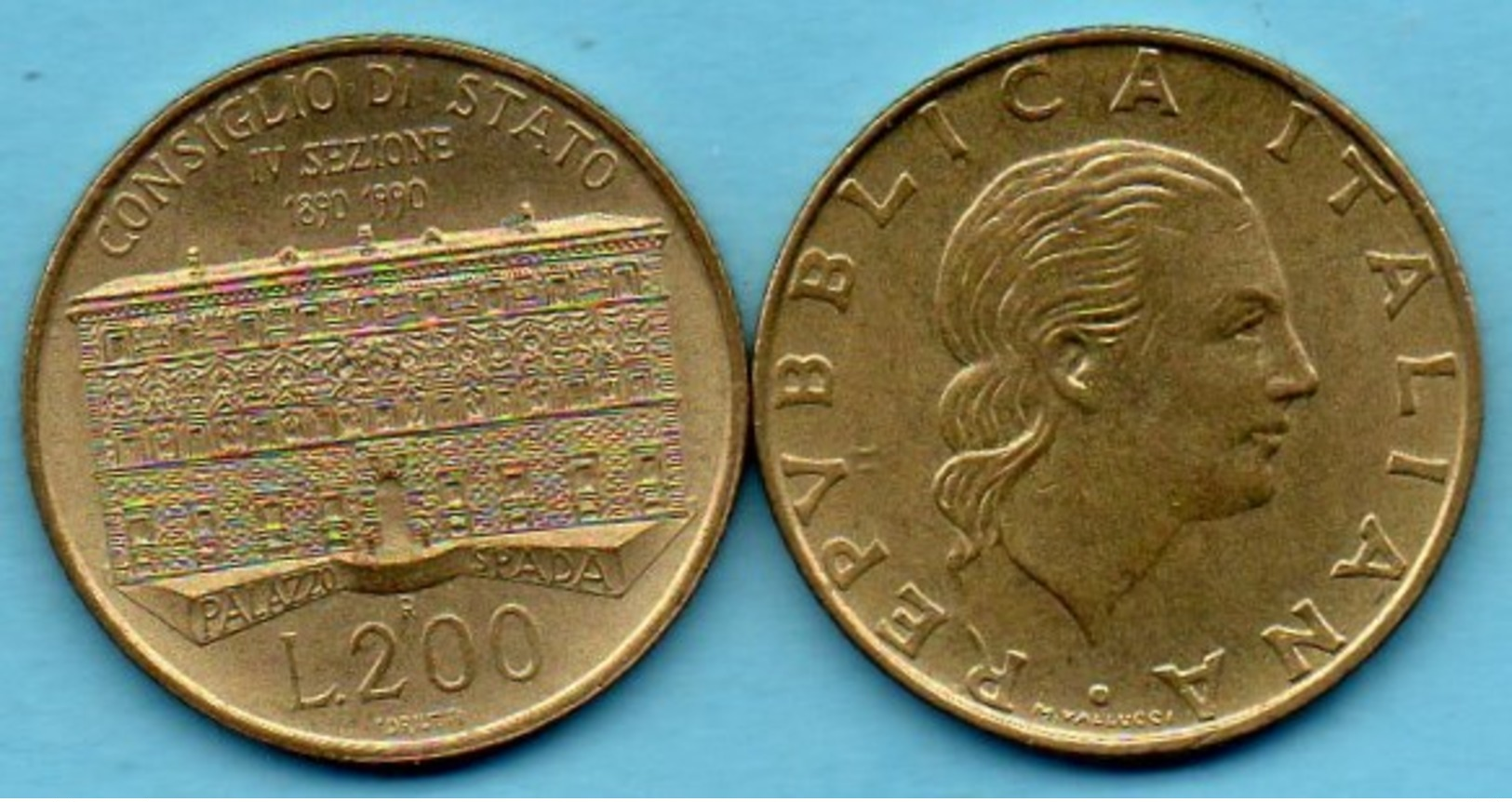 R7/  ITALIE ITALY  200 LIRE 1990 . KM#135 - 200 Lire