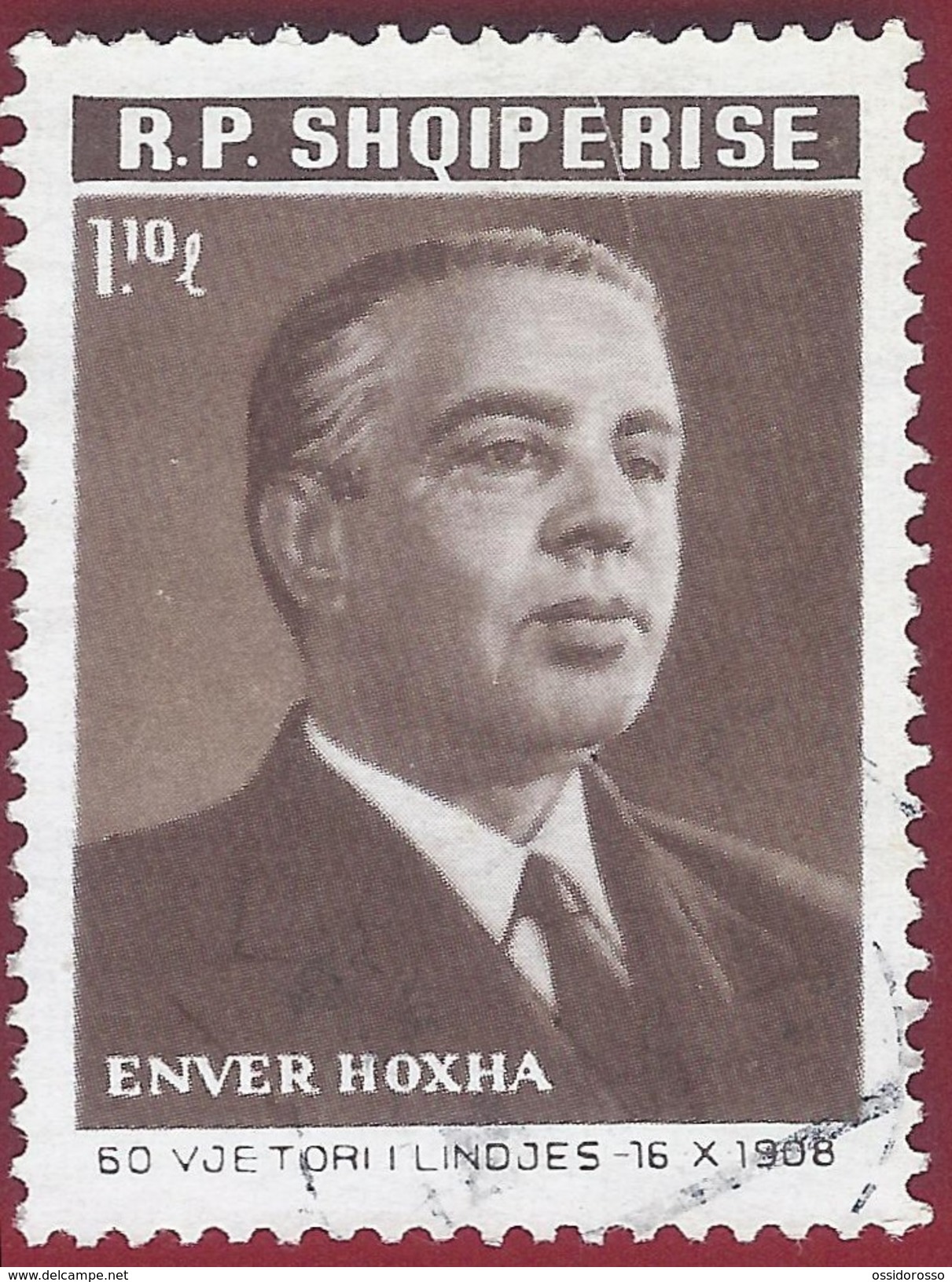 1968 - Enver Hoxha, Poltician -  Yt:AL 1136 - Used - Albania