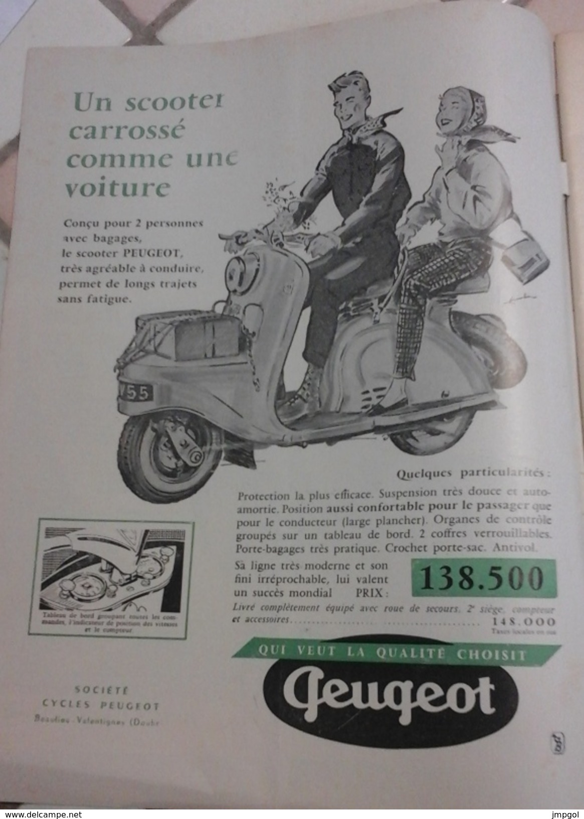 L'Officiel Du Cycle Du Motocycle Et Du Camping N°12 Juin 1955 Scooter TERROT Et PEUGEOT Cyclo ARLIGUIE - Auto/Moto