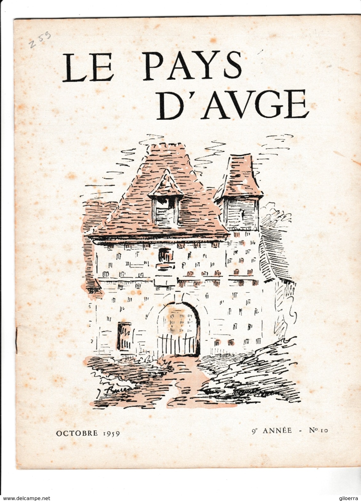 LE PAYS D'AUGE  OCTOBRE 1959  N°10  ( Z 59) 9 Eime Année - Andere & Zonder Classificatie