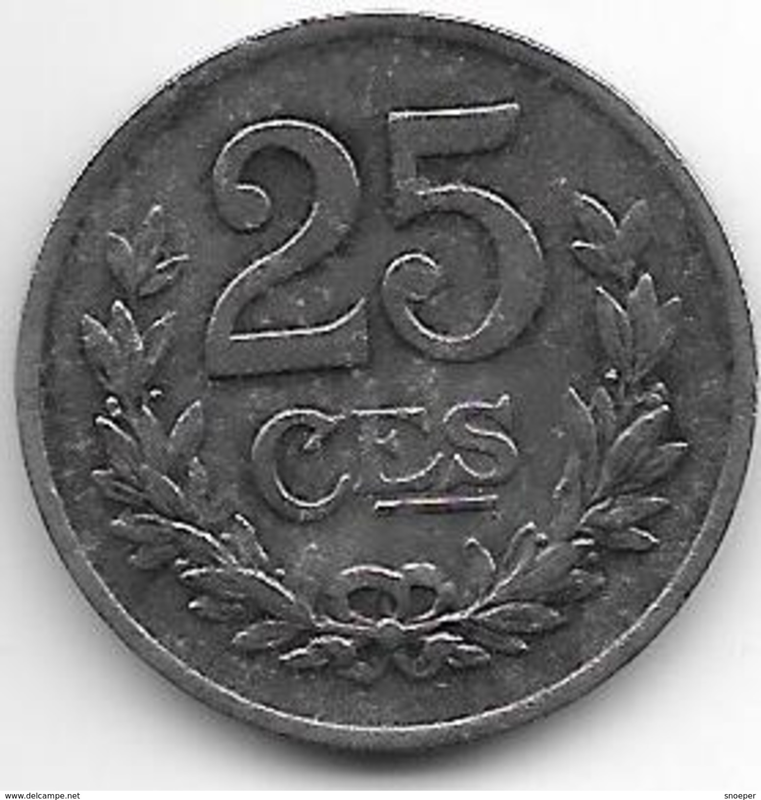 Luxembourg 25 Centiems 1919 Km 32   Vf - Luxembourg