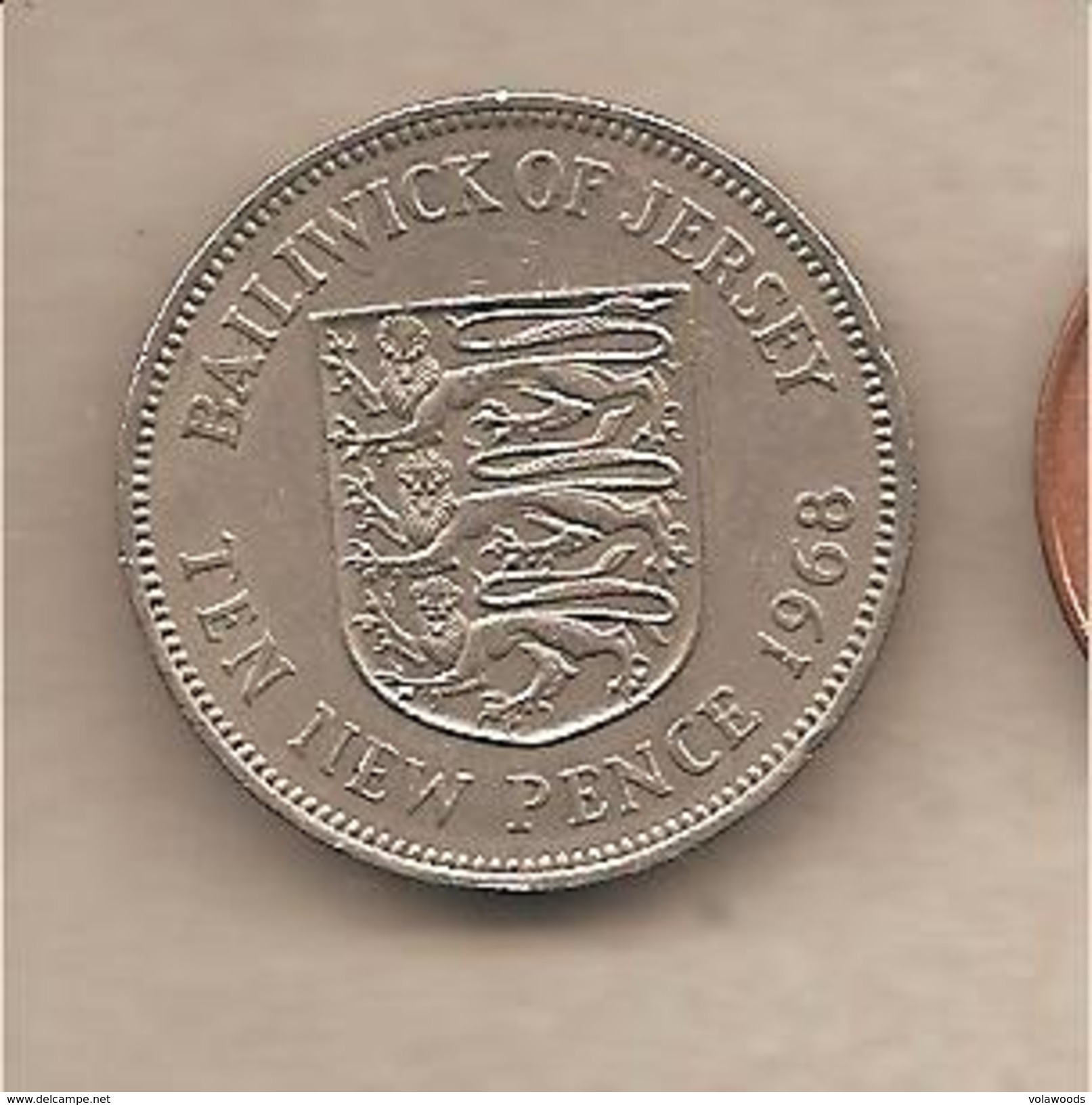 Jersey - Moneta Circolata Da 10 Pence - 1968 - Jersey