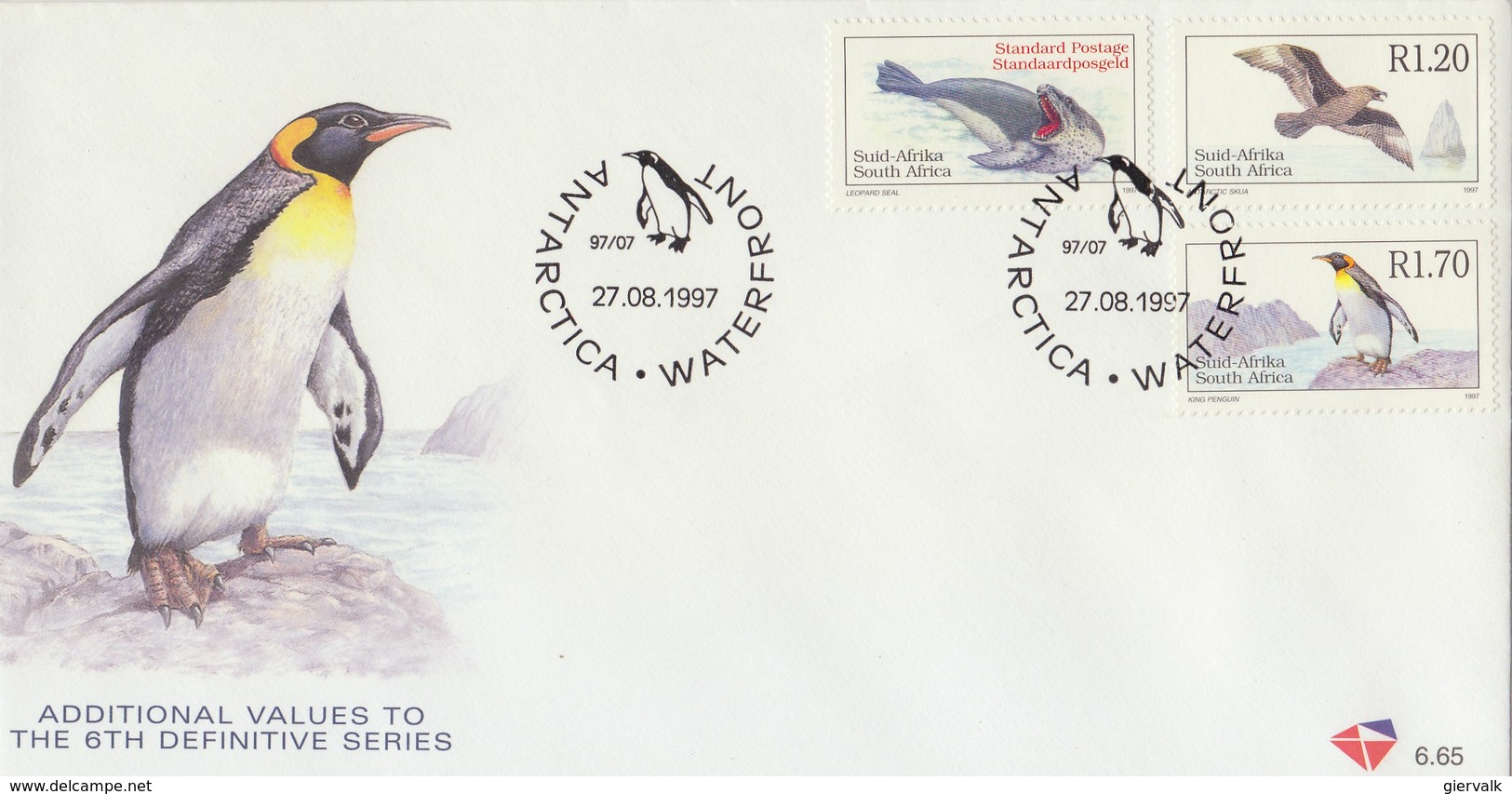 SOUTH AFRICA 1997 FDC With Penguin - Pinguïns & Vetganzen