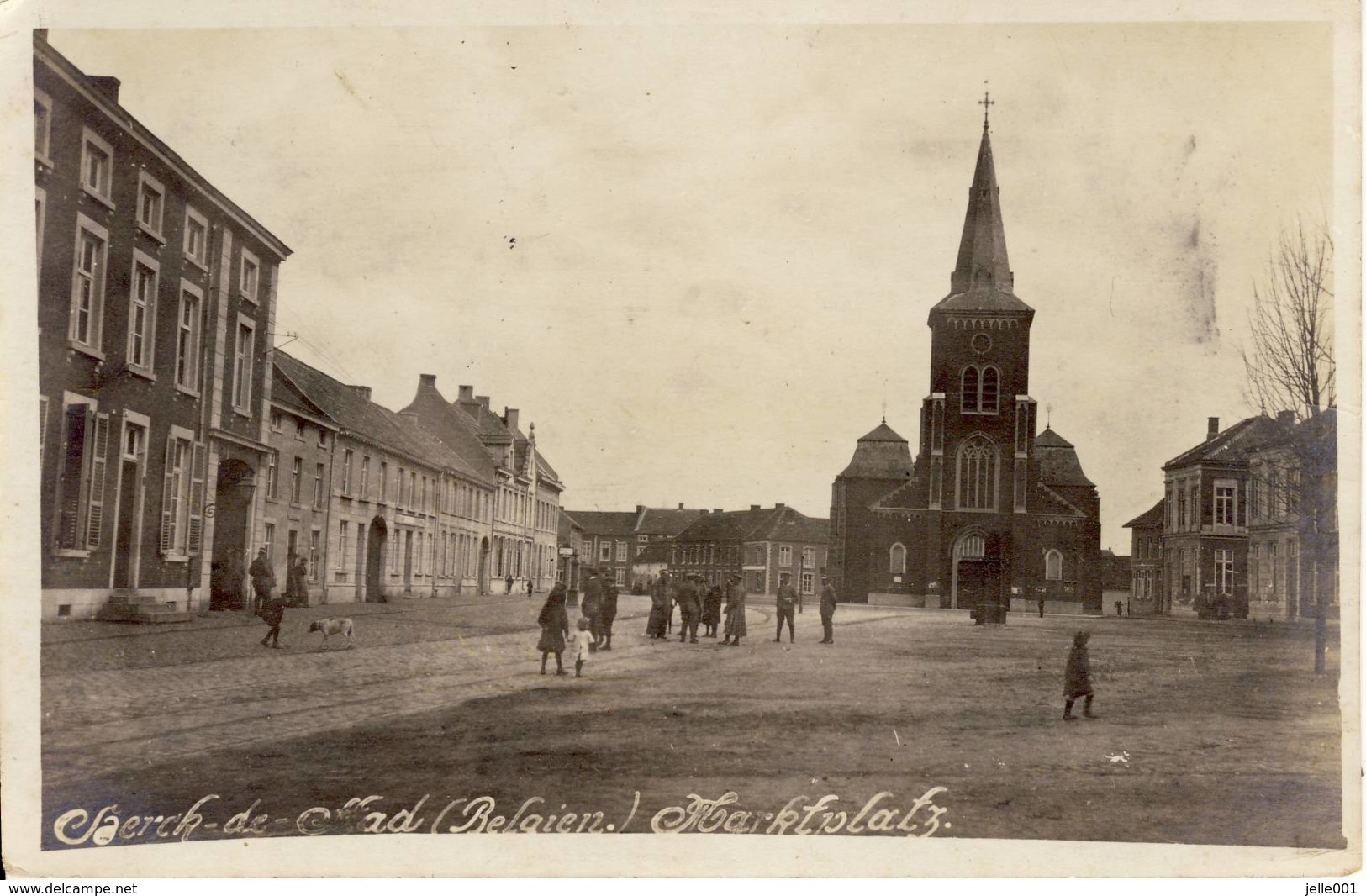 Herck-de-Stad Herk-de-Stad Marktplatz 1917 Feldpost Zeldzaam - Herk-de-Stad