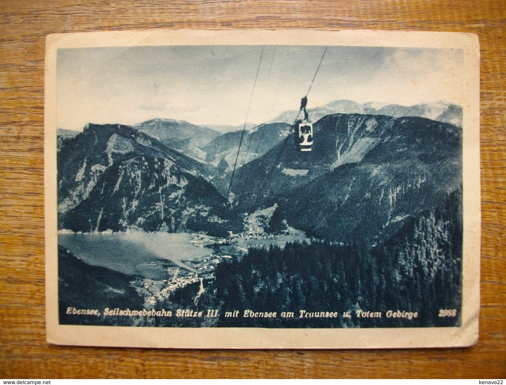 Carte Assez Rare , Autriche , Ebensee , Seilschmebebahn Stütze III , Mit Ebensee Am Traunsee U. Totem Gebirge - Ebensee