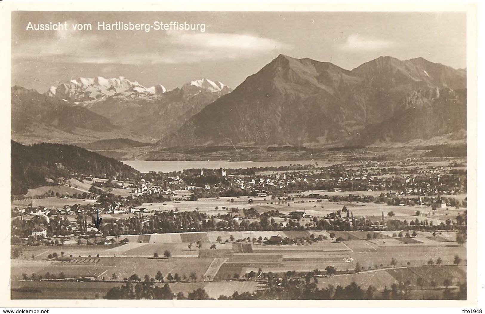 Schweiz, 2, 1920 Ca. Aussicht Vom Harzlisberg-Steffisburg, Ungelaufen, Siehe Scans! - Steffisburg