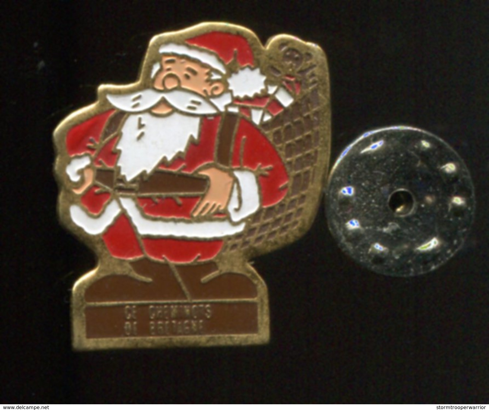 Pin´s - Pere Noel - Ce CHEMINOTS DE BRETAGNE - Natale