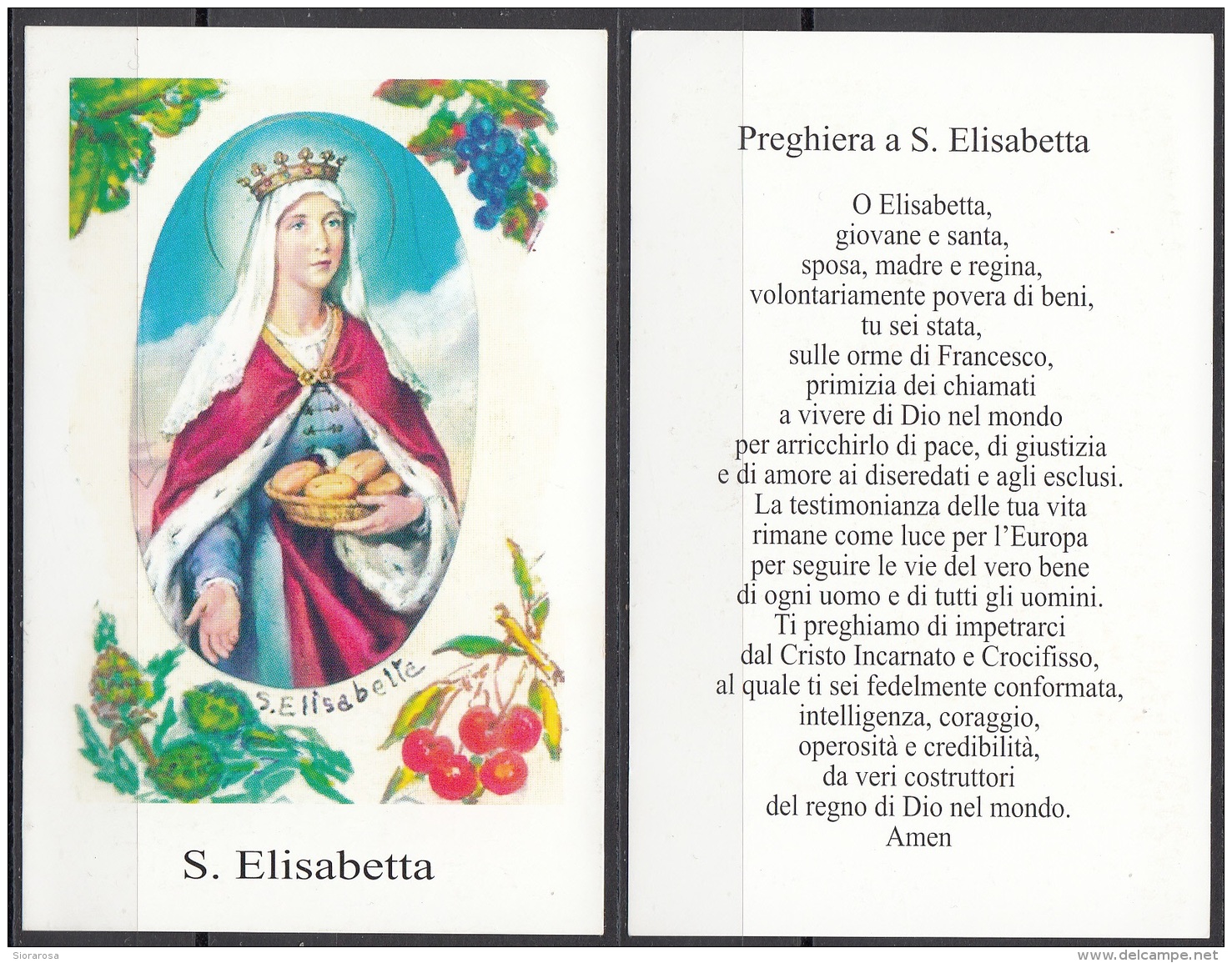 Sante : Santa  Elisabetta - Devotion Images