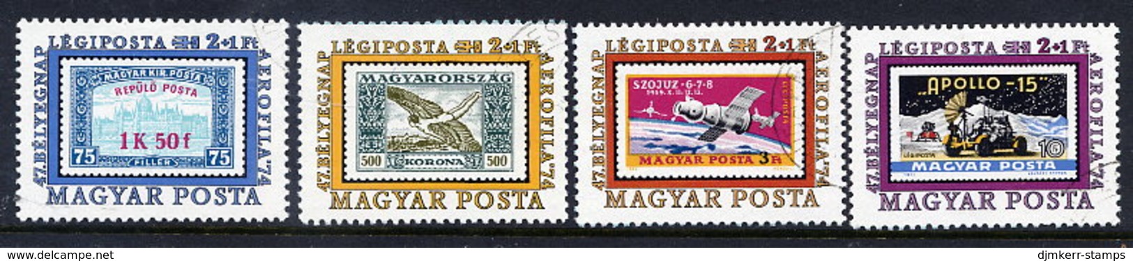 HUNGARY 1974 AEROFILA '74 Singles From The Block Usd. Michel 2990-93 - Used Stamps