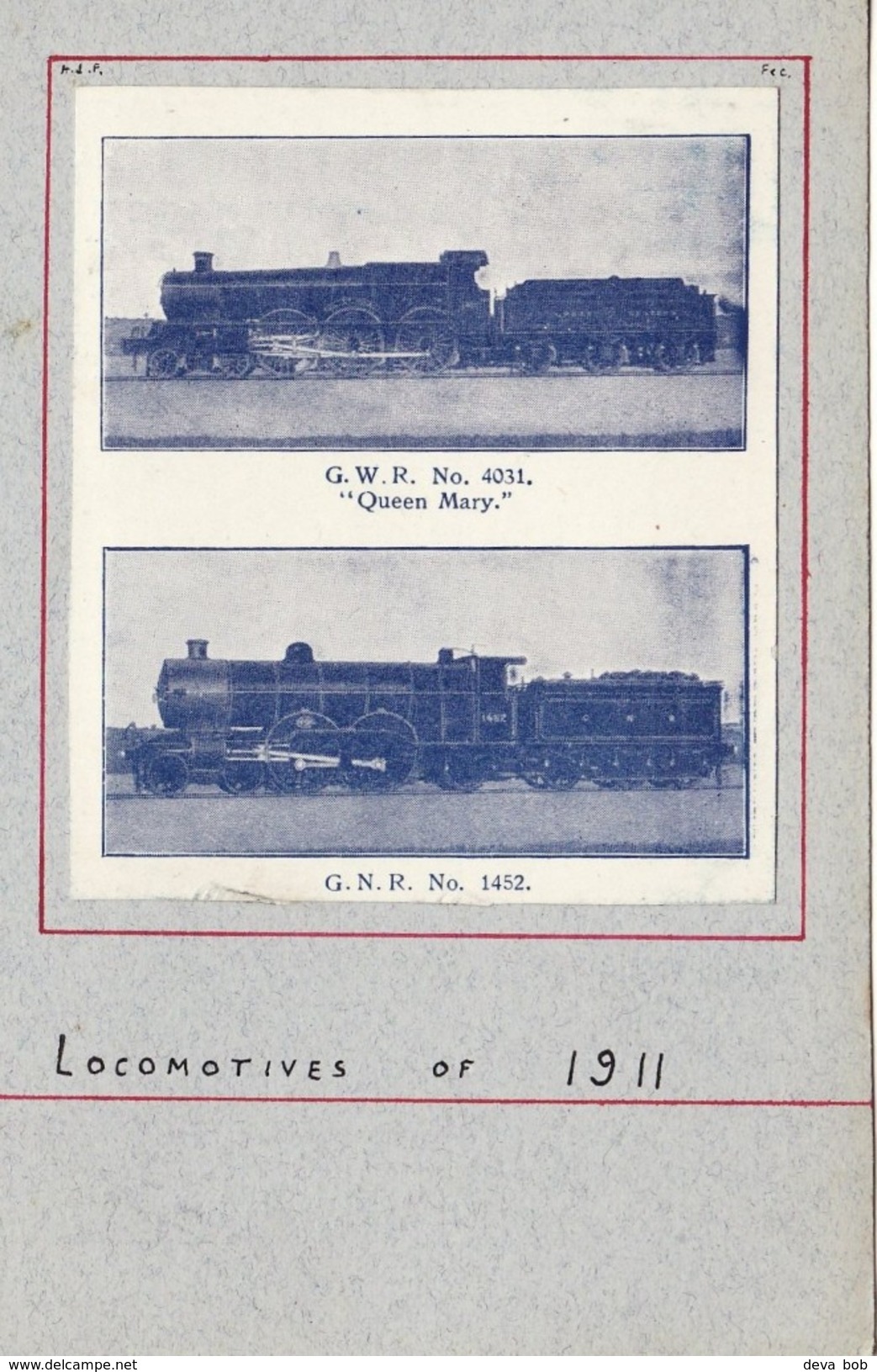 WW1 Railway Postcard LNWR George V 2663 LSWR T14 443 4-4-0 4-6-0 Locos 1911 - Trains