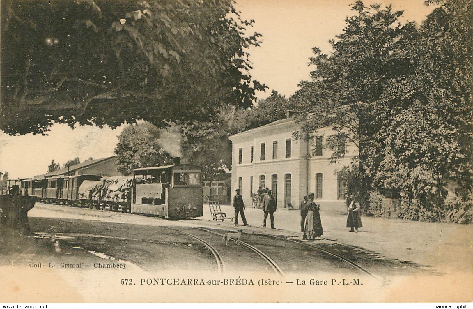 Pontcharra Sur Breda  La Gare Train - Pontcharra