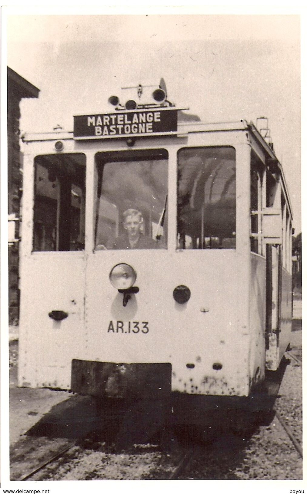 Martelange Bastogne Sncv  Tram Vicinal Ar 133 Photo Carte 9x14 - Martelange