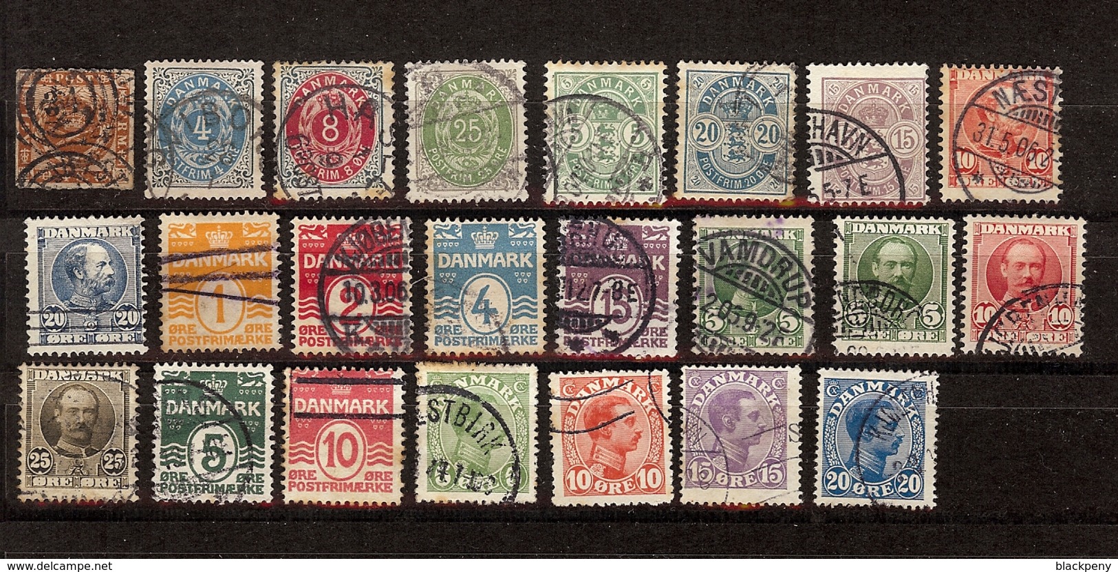 Petit Lot De Timbres Du Danemark - Verzamelingen