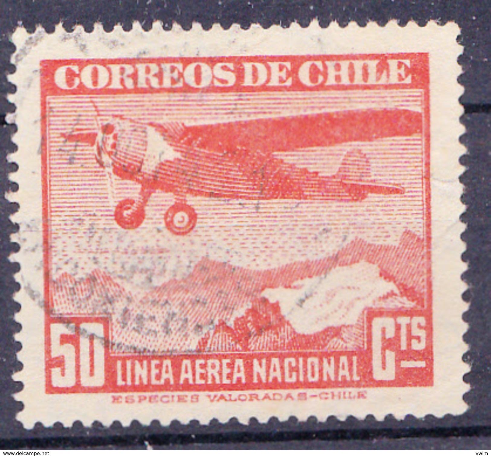 CHILI-  1942 -  YT Nr. PA57 - Mi Nr. 264 - USED - ° - Chili