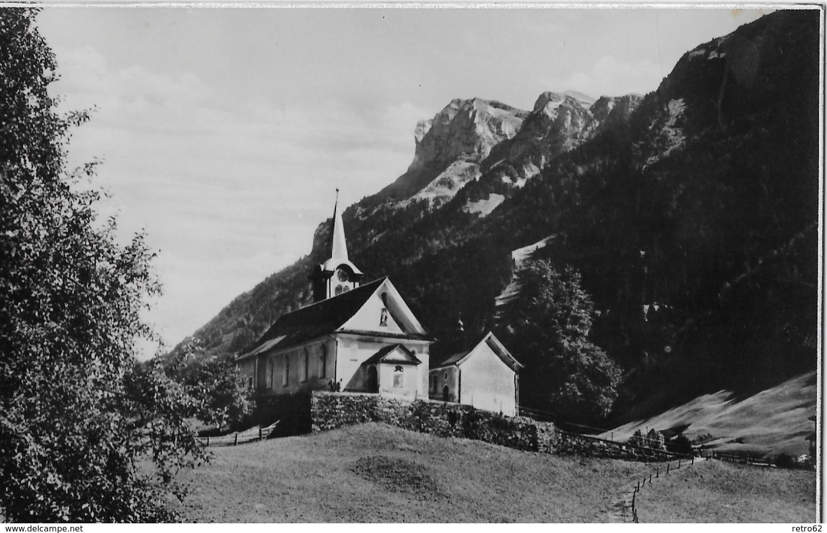 EMMETTEN &rarr; Bergkirche Mit Dem NIederbauen Anno 1932 - Emmetten