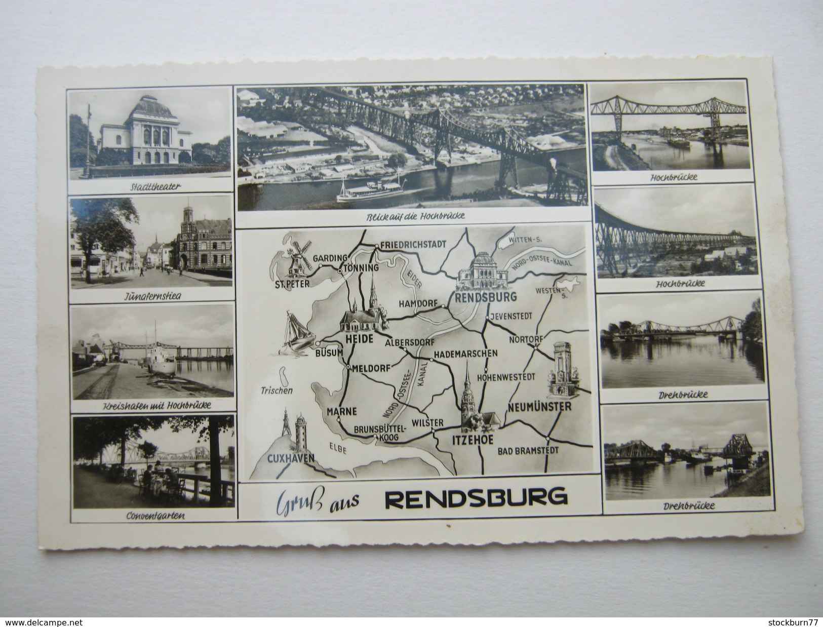 RENDSBURG ,  Seltene Karte  Um 1960 - Rendsburg