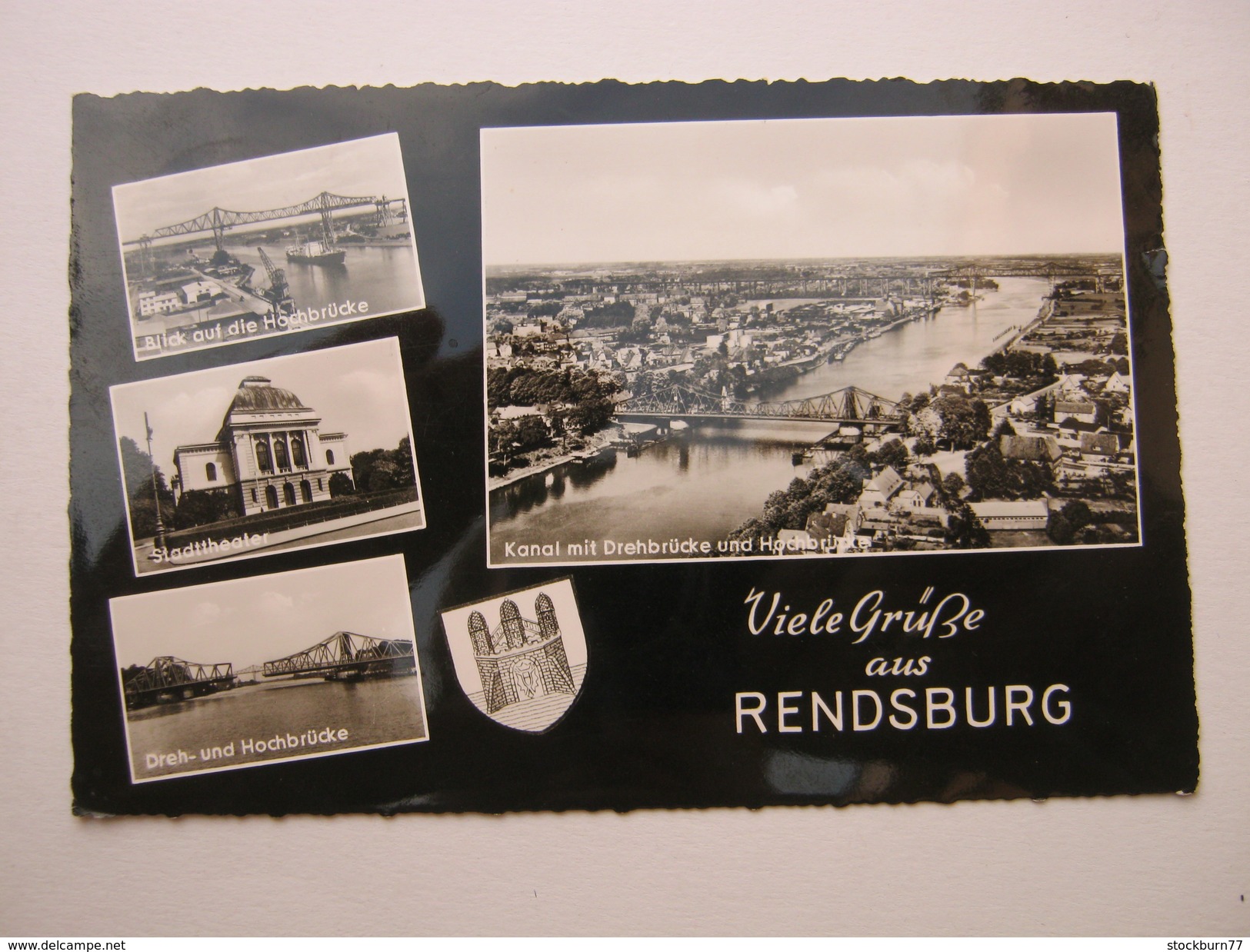 RENDSBURG    , Seltene Karte  Um 1961 Mit Stempel - Rendsburg