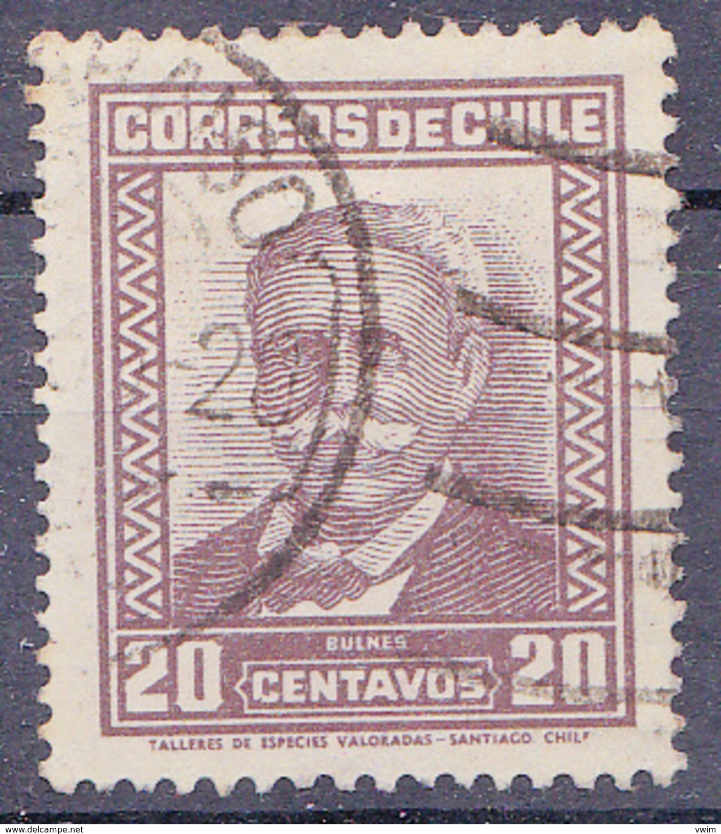CHILI-  1931 -  YT Nr. 152 - Mi Nr. 186 - Manuel BULNES -  USED - ° - Chili