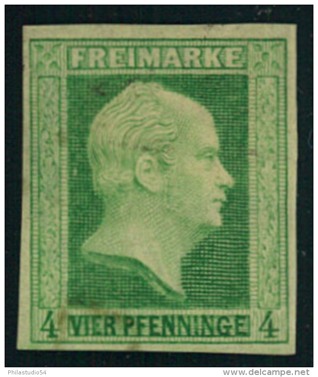 1858, 4 Pfg. Friedrich Wilhelm Ungebraucht Mit Großen Teilen Originalgummi. - Mint