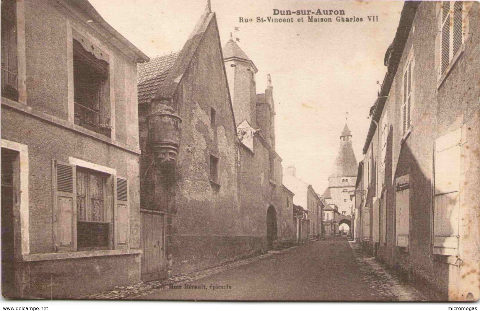 DUN-sur-AURON - Rue St-Vincent Et Maison Charles VII - Dun-sur-Auron