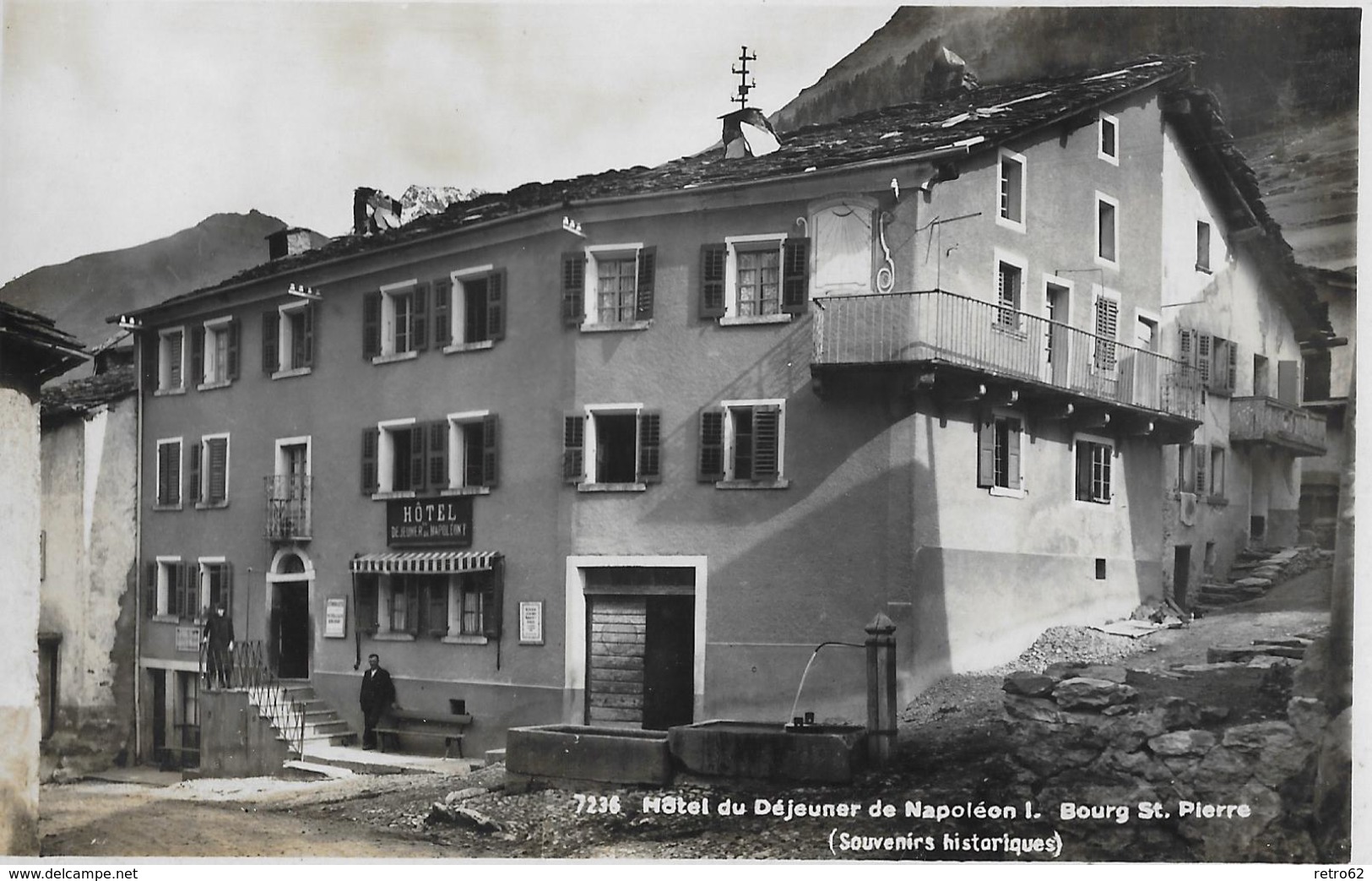 BOURG SAINT-PIERRE &rarr; Hotel Du Déjeuner De Napoleon I.  Fotokarte Ca.1950 - Bourg-Saint-Pierre 