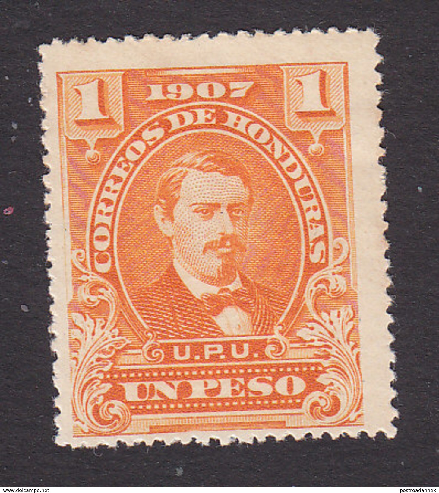 Honduras, Scott #126, Mint Hinged, President Medina, Issued 1907 - Honduras