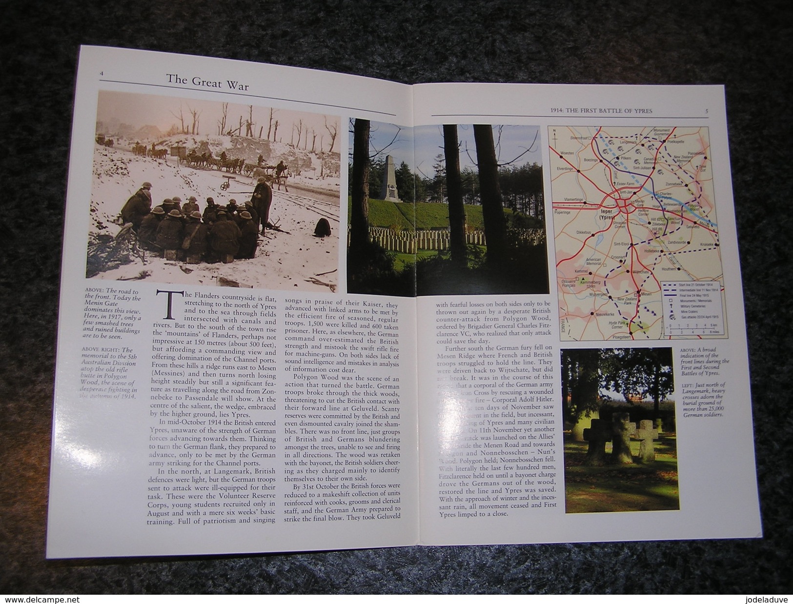 YPRES IN WAR IN PEACE Régionalisme Ieper Belgique World War 1 Wereldoorlog Guerre 14 18 Guide City And Battlefield Maps - Europe